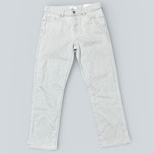 NWT LOFT Gray Straight Mid-Rise Jeans